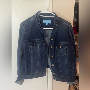 Draper James Ruffled Denim Jacket – Size XL (Reese Witherspoon’s Line)